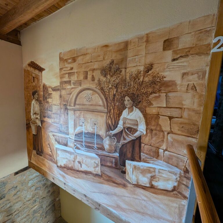 Mural albergue Hontanas